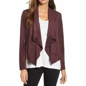 NWT Kut from the Kloth Purple Faux Suede Drape Jacket Plum Color size Medium